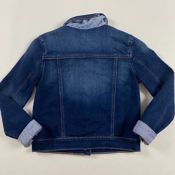 Vineyard Vines Denim Jean Jacket Girls Small Size 7-8 - Picture 6 of 9
